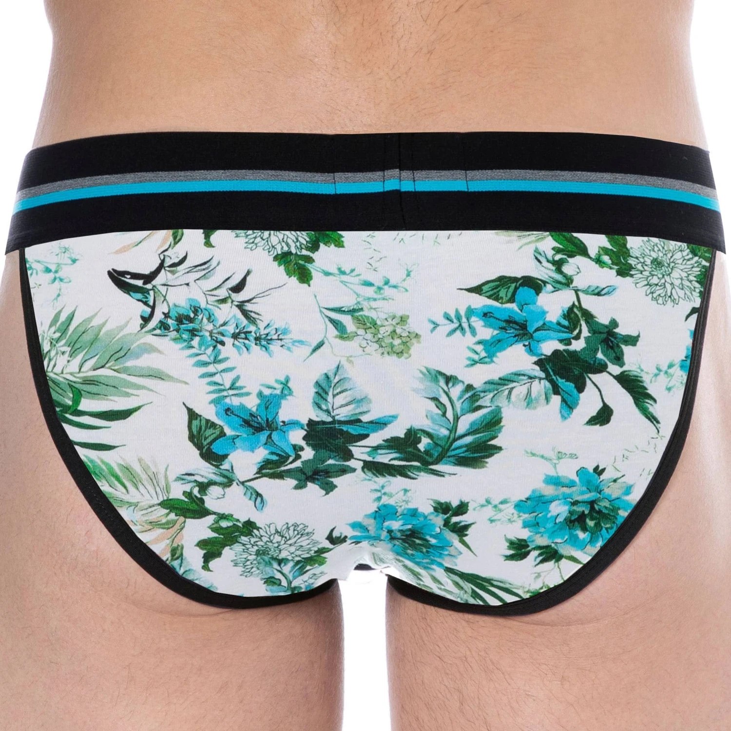 Slip Tanga Coton Floral Blanc 3 Slip Tanga Coton Floral Blanc – Image 3
