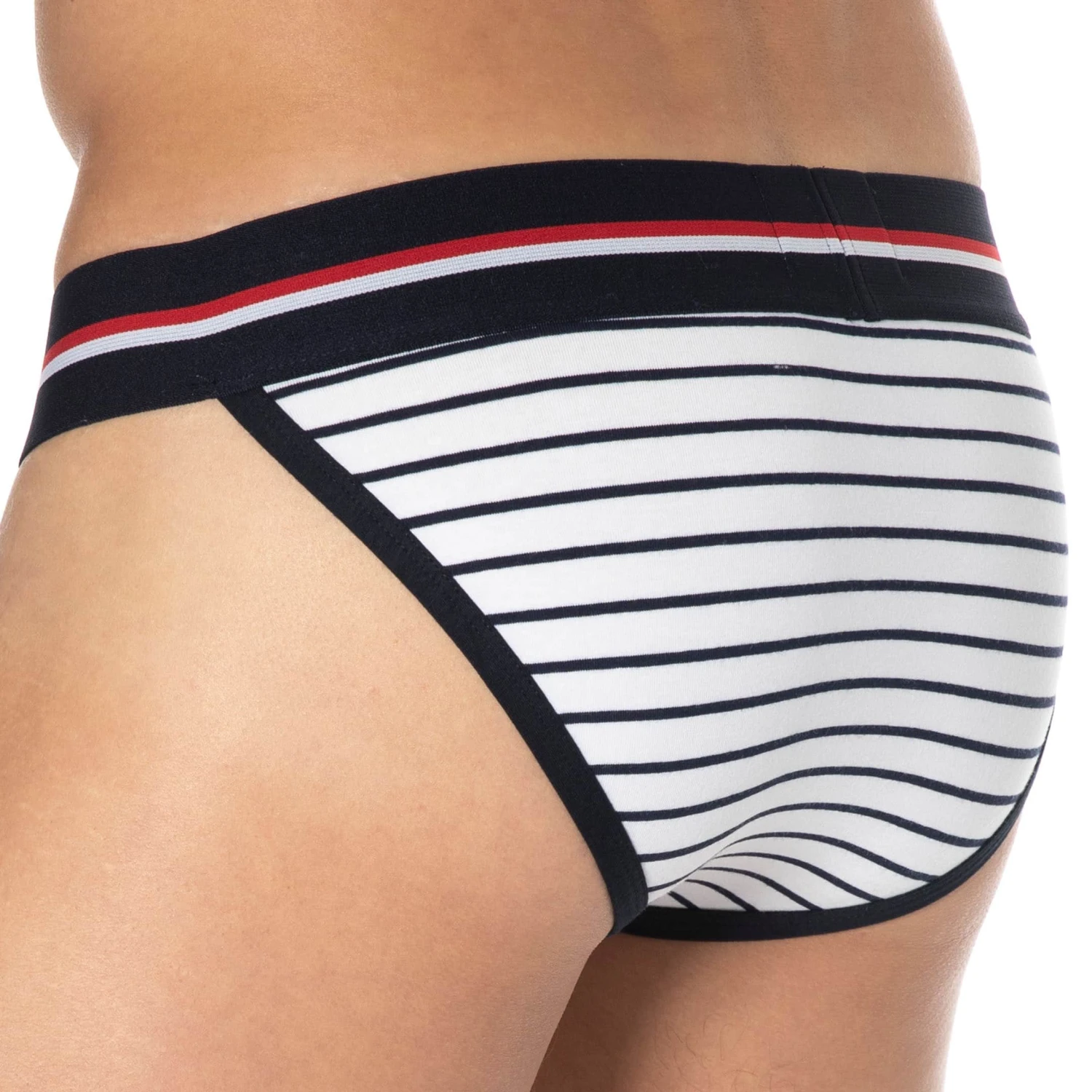 Slip Tanga First Coton Marinière 2 Slip Tanga First Coton Marinière – Image 2
