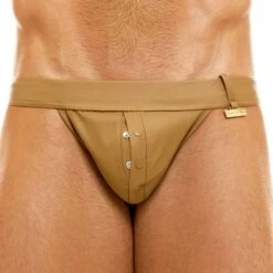 Slip Tanga Leather Legacy Ocre -Boutique De Sous-vêtements slip tanga leather legacy ocre modus vivendi 2