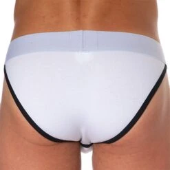 Slip Tanga Logo Coton Blanc -Boutique De Sous-vêtements slip tanga logo coton blanc sku 2