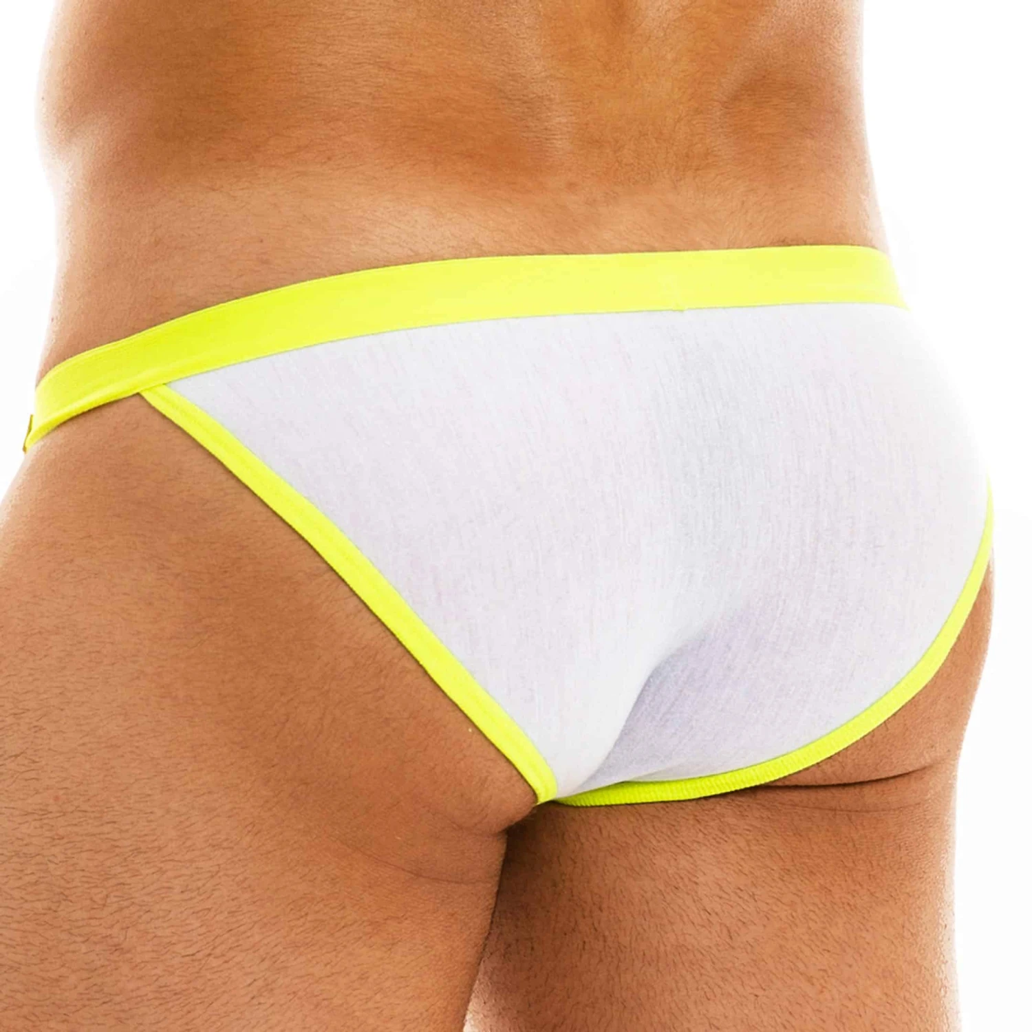 Slip Tanga Mini Peace Microfibre Blanc 2 Slip Tanga Mini Peace Microfibre Blanc – Image 2