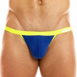 Slip Tanga Mini Peace Microfibre Bleu Roi