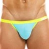 Slip Tanga Mini Peace Microfibre Bleu Turquoise