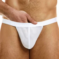 Slip Tanga Muslin Blanc -Boutique De Sous-vêtements slip tanga muslin blanc modus vivendi 2