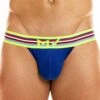 Slip Tanga Peace Coton Bleu Roi