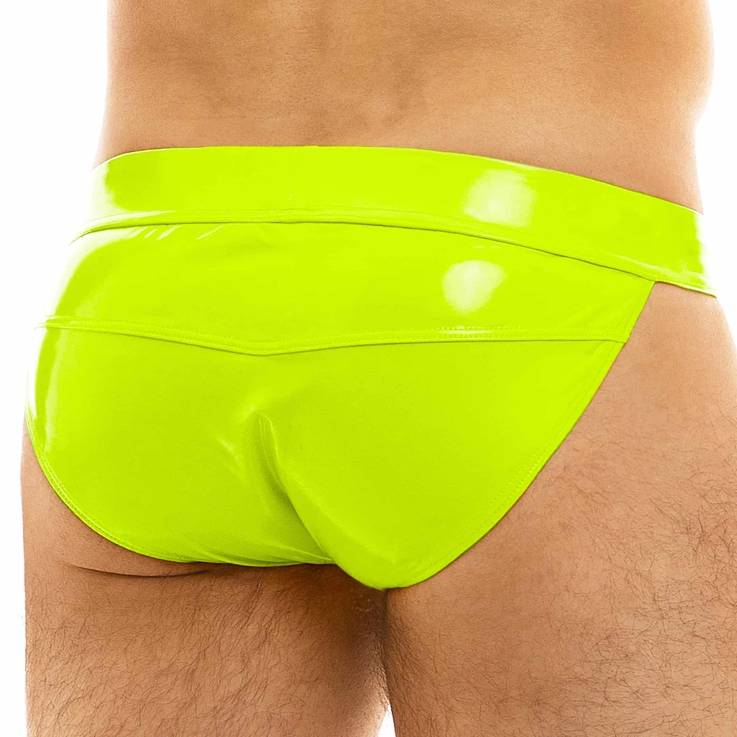 Slip Tanga Viral Vinyle Jaune Fluo 2 Slip Tanga Viral Vinyle Jaune Fluo – Image 2