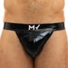 Slip Tanga Viral Vinyle Noir