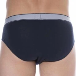 Slip Yarn Dyed Bleu Marine -Boutique De Sous-vêtements slip yarn dyed bleu marine emporio armani 2