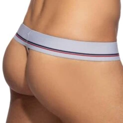 String Basic Colors Coton Marin - Blanc