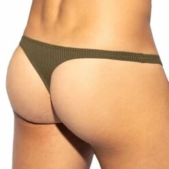 String Recycled Rib Kaki