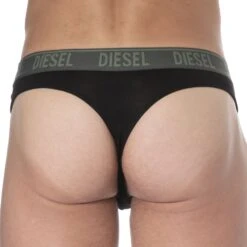 String Coton Noir -Boutique De Sous-vêtements string coton noir diesel 2