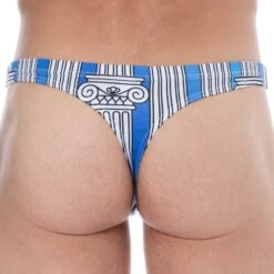 String De Bain Greek Columns Bleu Ciel 5 String De Bain Greek Columns Bleu Ciel -Boutique De Sous-vêtements string de bain greek columns bleu ciel sweet banana 2