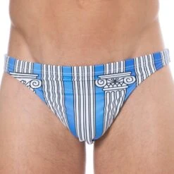 String De Bain Greek Columns Bleu Ciel