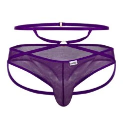String Résille Violet -Boutique De Sous-vêtements string resille violet candyman 2