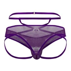 String Résille Violet -Boutique De Sous-vêtements string resille violet candyman 4