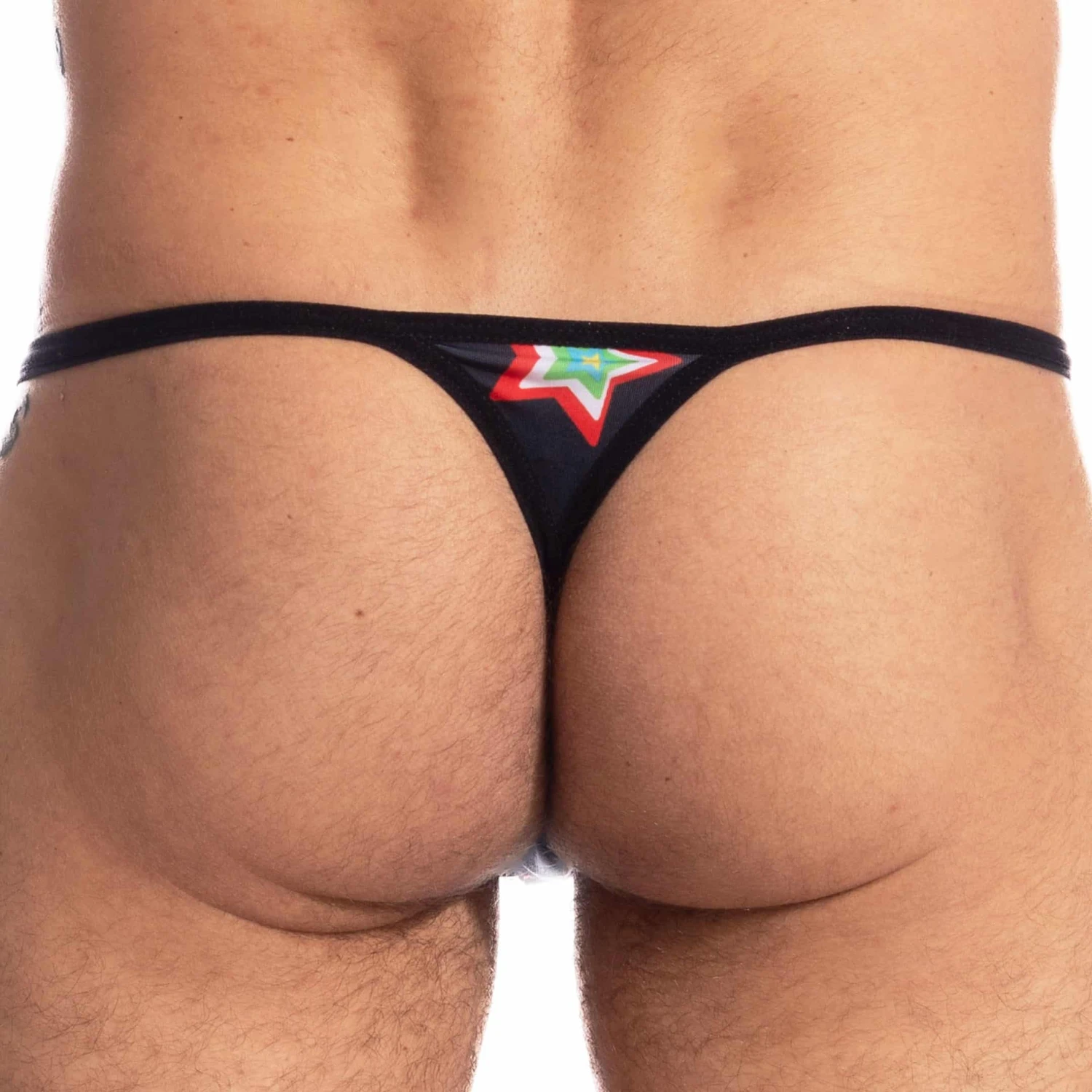 String Striptease Psychedelic Stars Noir 1 String Striptease Psychedelic Stars Noir