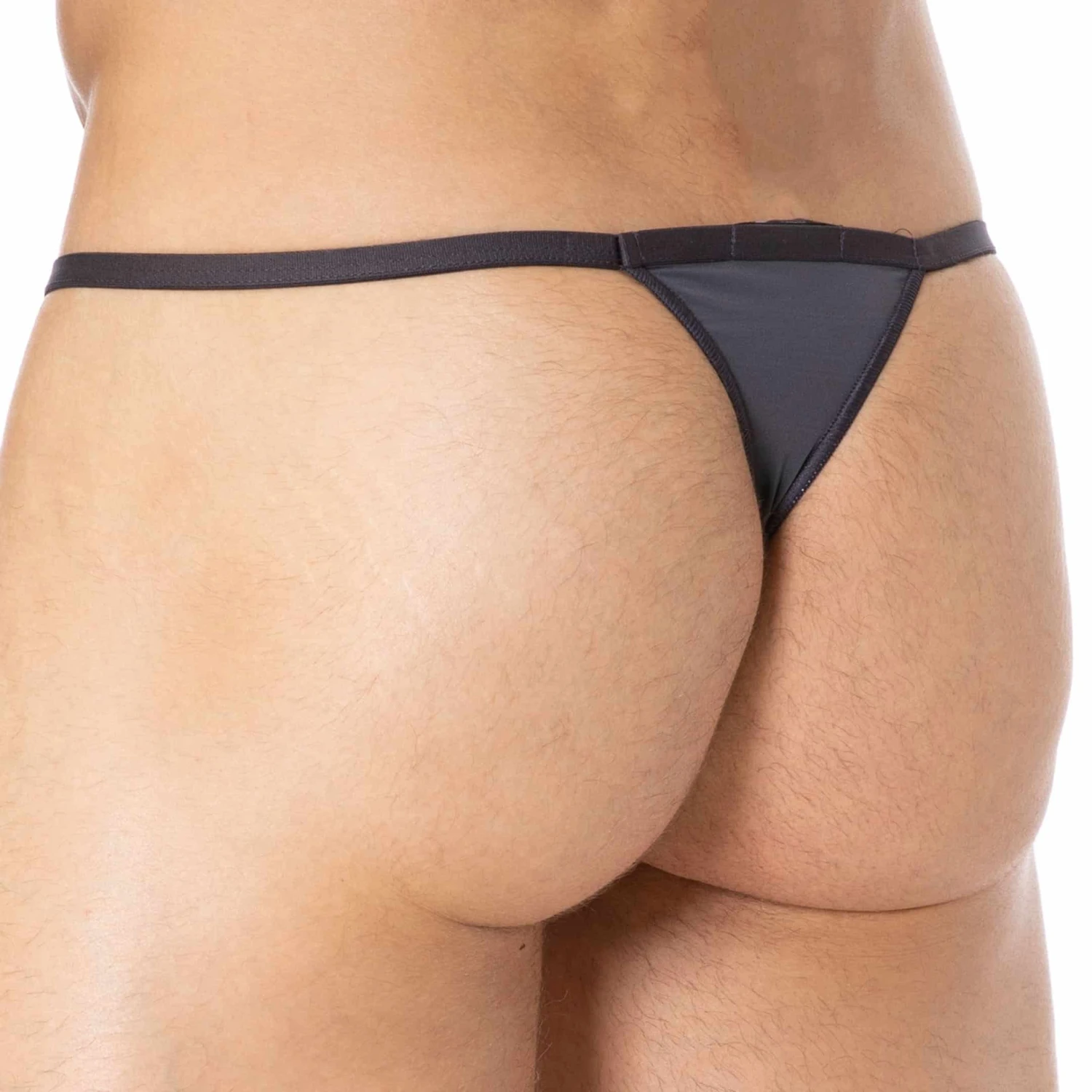 String Temptation Plume Gris Anthracite 2 String Temptation Plume Gris Anthracite – Image 2