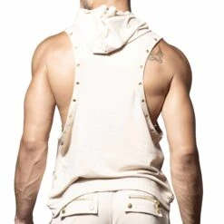 Sweat à Capuche Maverick Beige -Boutique De Sous-vêtements sweat a capuche maverick beige andrew christian 2