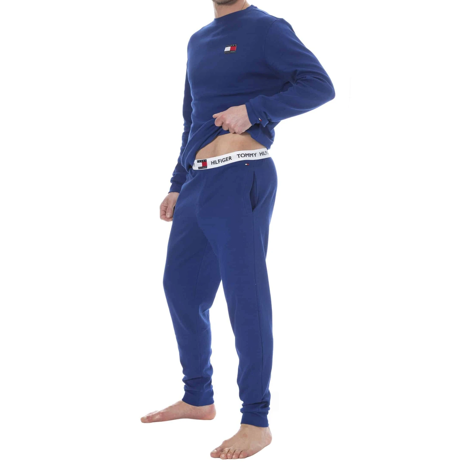 Sweat-Shirt Tommy 85 Coton Bio Bleu 4 Sweat-Shirt Tommy 85 Coton Bio Bleu – Image 4