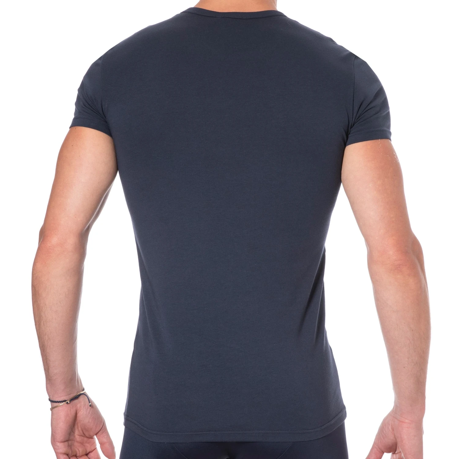 T-Shirt Bold Monogram Coton Bleu Marine - Blanc 3 T-Shirt Bold Monogram Coton Bleu Marine - Blanc – Image 3