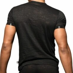 T-Shirt Carbon Burnout Noir -Boutique De Sous-vêtements t shirt carbon burnout noir andrew christian 3