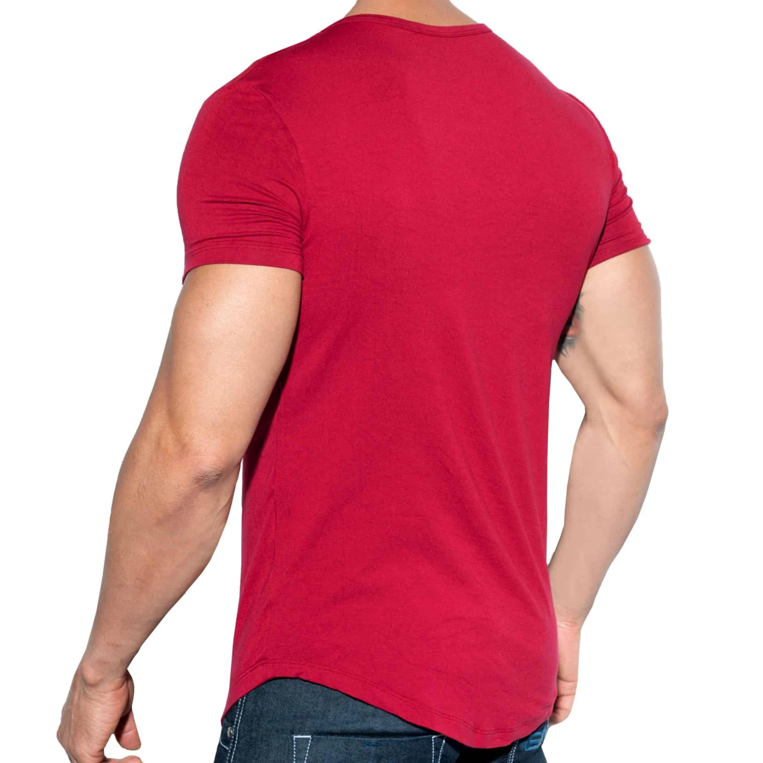 T-Shirt Chains Shield Rouge Grenat 1 T-Shirt Chains Shield Rouge Grenat