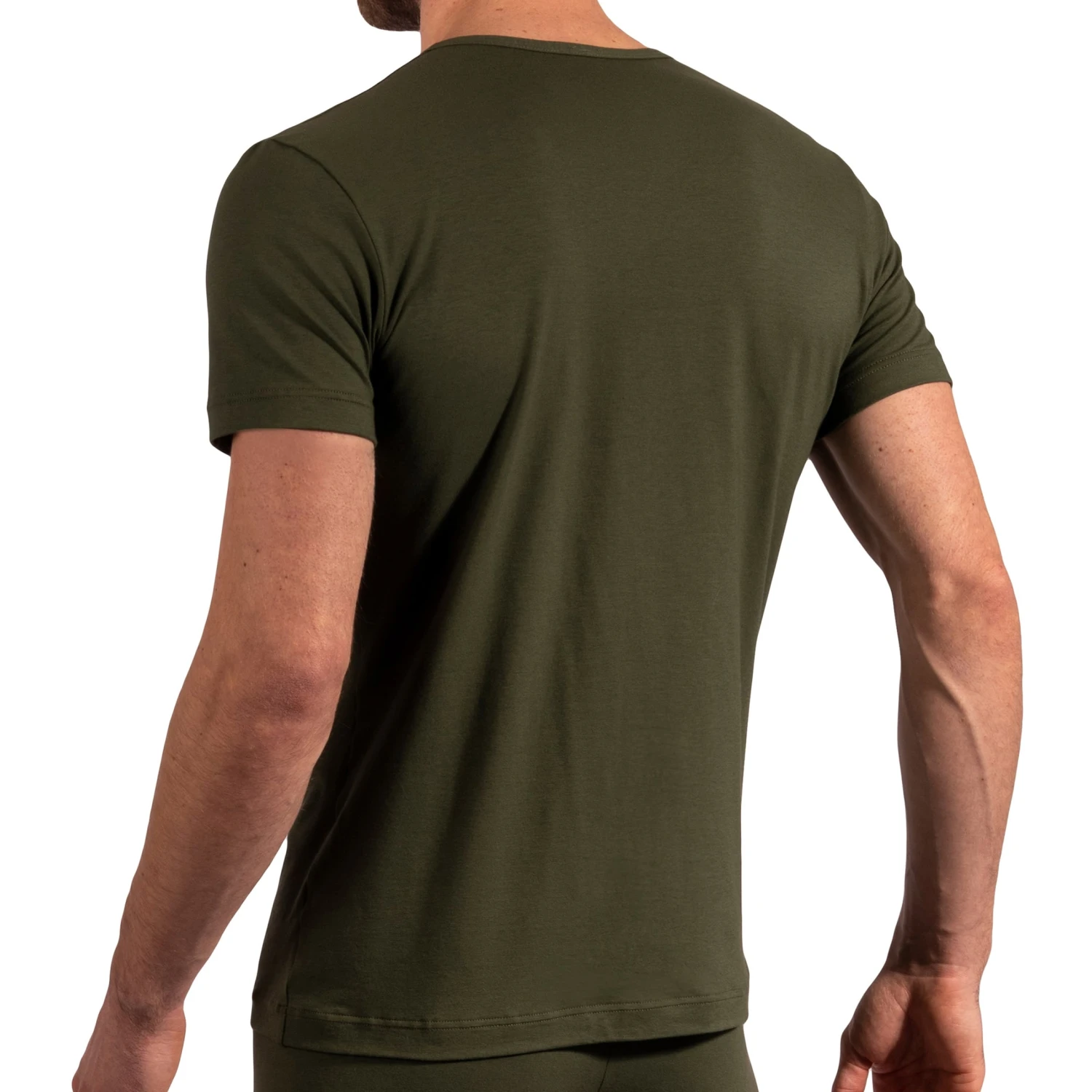 T-Shirt Col V RED 1601 Olive 1 T-Shirt Col V RED 1601 Olive
