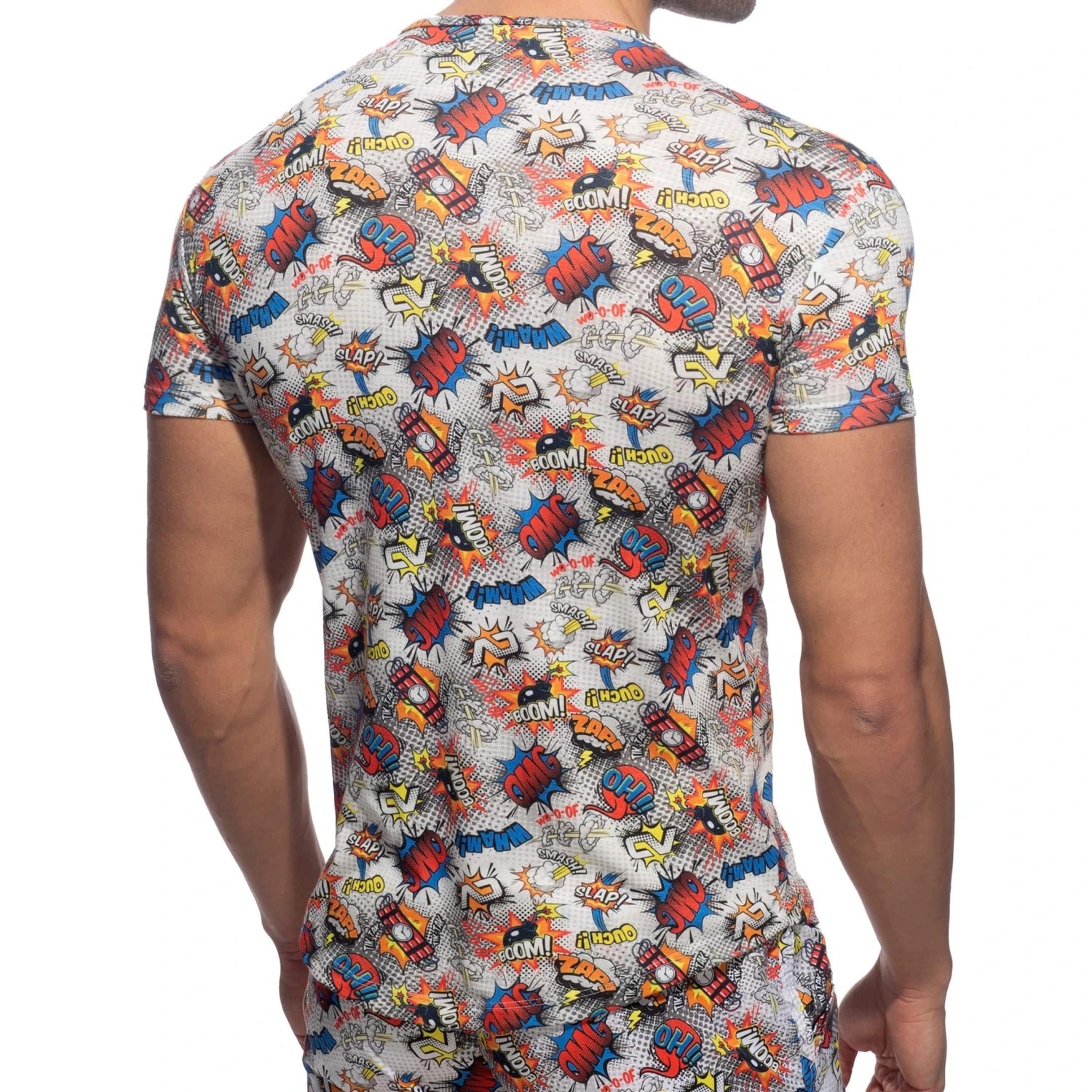 T-Shirt Comic Microfibre Blanc 2 T-Shirt Comic Microfibre Blanc – Image 2