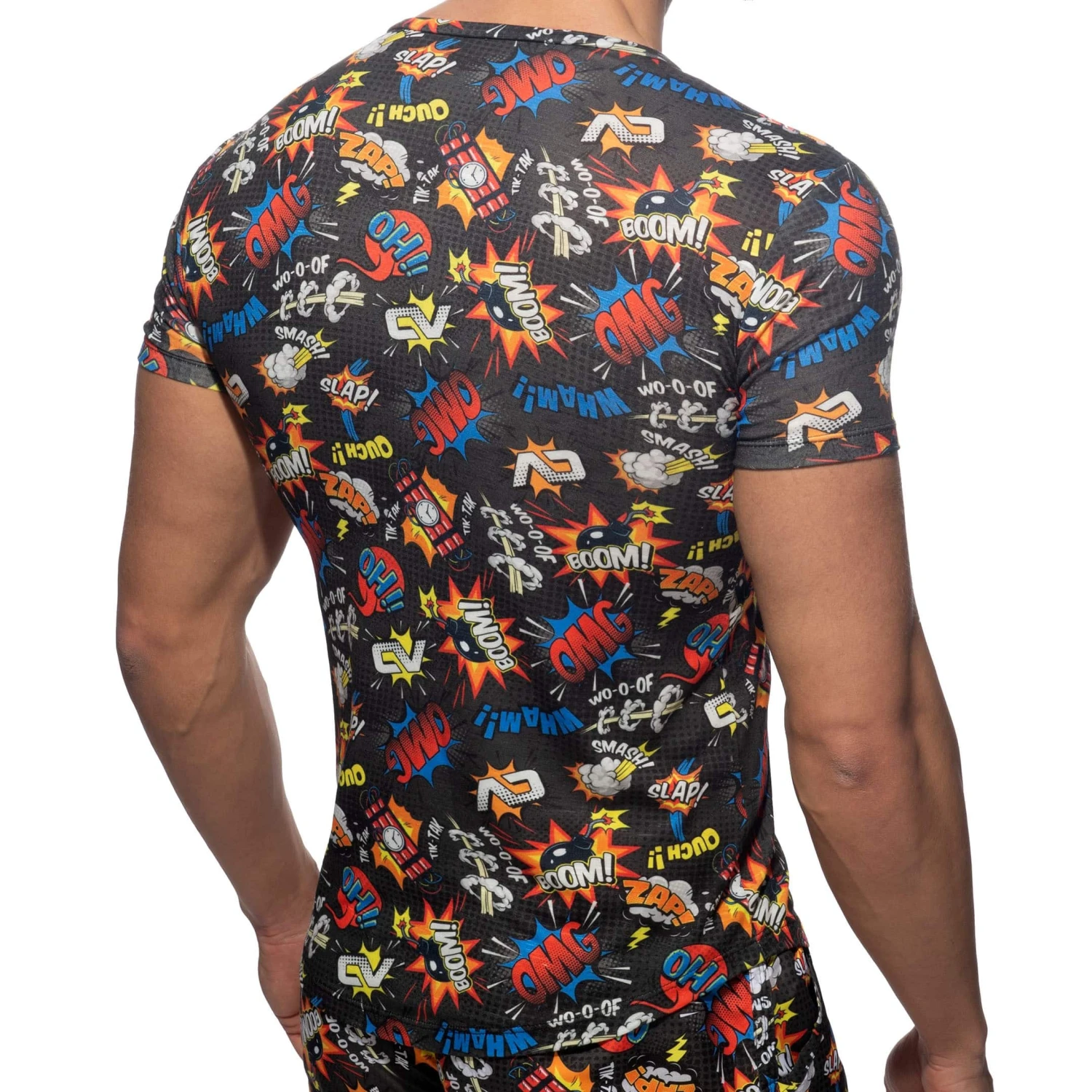 T-Shirt Comic Microfibre Noir 2 T-Shirt Comic Microfibre Noir – Image 2