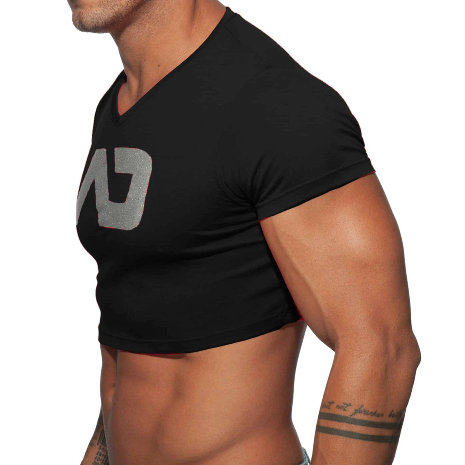 T-Shirt Crop AD Noir 1 T-Shirt Crop AD Noir