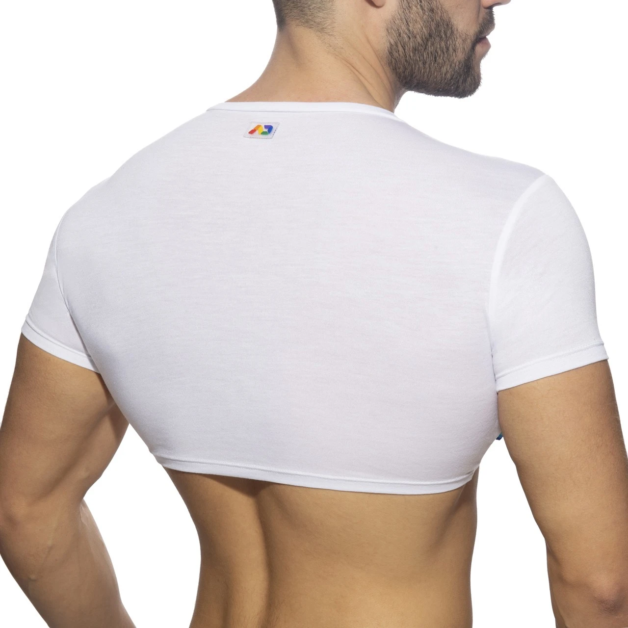 T-Shirt Crop AD Rainbow Blanc 2 T-Shirt Crop AD Rainbow Blanc – Image 2