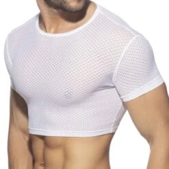 T-Shirt Crop Fantasy Diamond Blanc