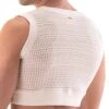 T-Shirt Crop Luz Mesh Beige