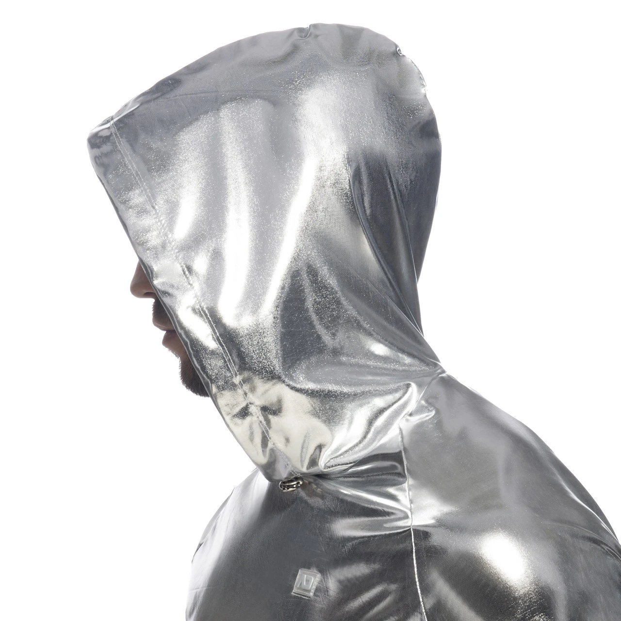 T-Shirt Crop Top Métal Argent 3 T-Shirt Crop Top Métal Argent – Image 3