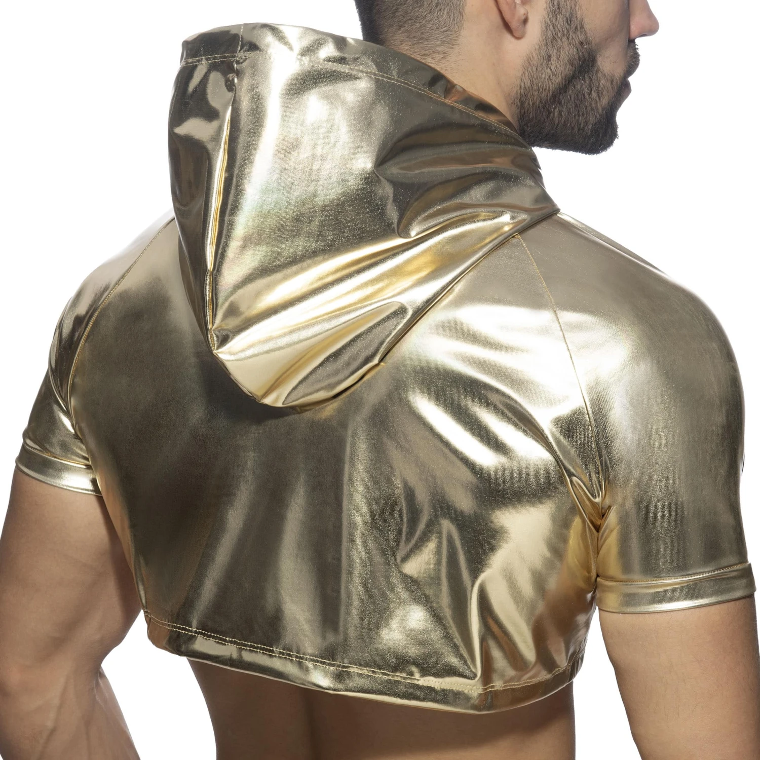 T-Shirt Crop Top Métal Or 2 T-Shirt Crop Top Métal Or – Image 2