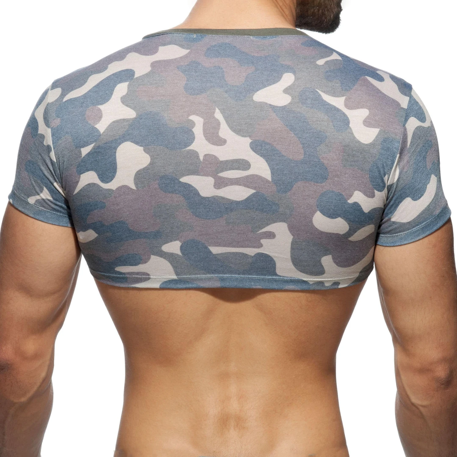T-Shirt Crop Washed Camo Kaki 2 T-Shirt Crop Washed Camo Kaki – Image 2