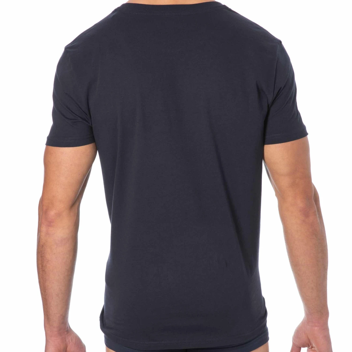 T-Shirt Drapeau Coton Bio Bleu Marine 2 T-Shirt Drapeau Coton Bio Bleu Marine – Image 2