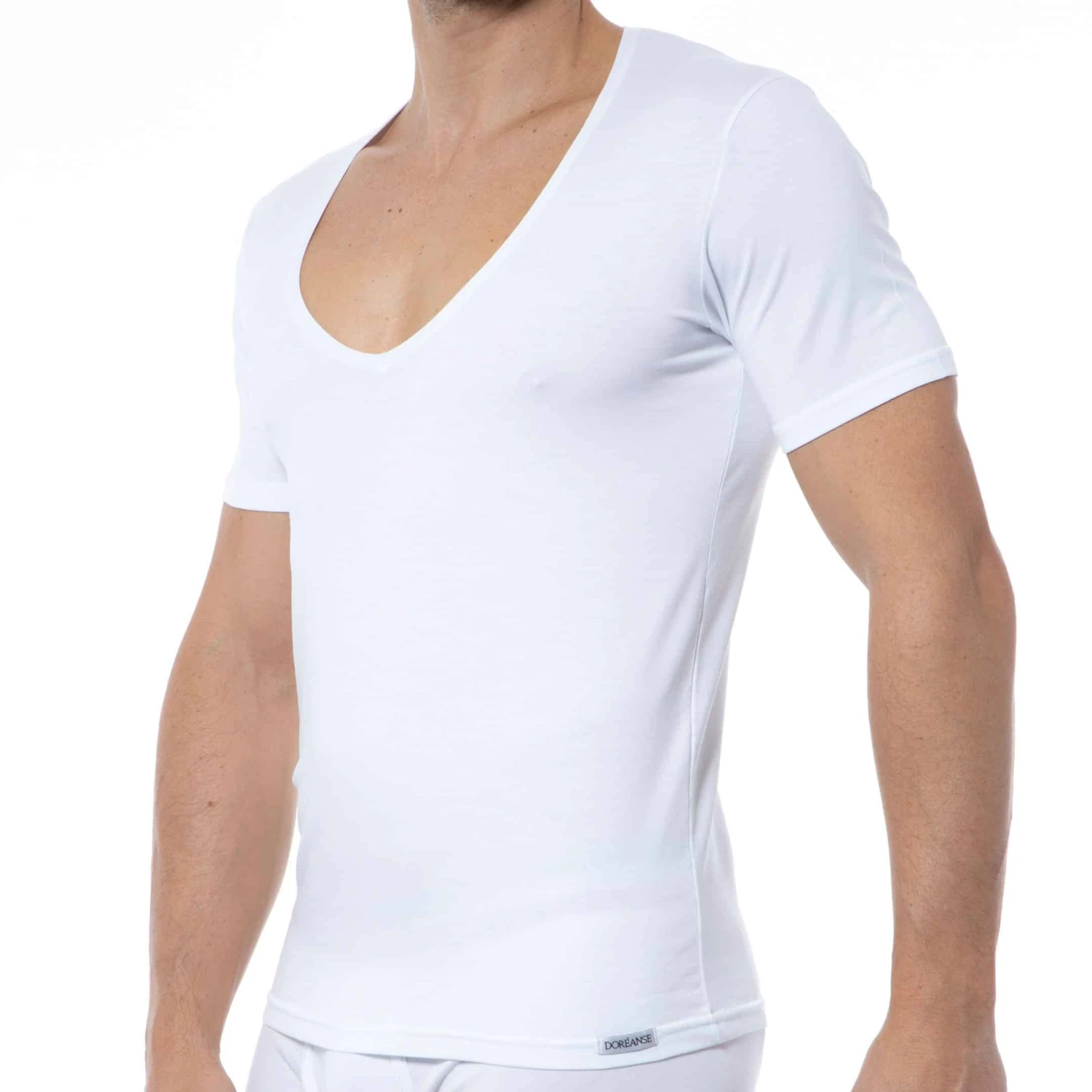 T-Shirt Essential Col V Blanc 1 T-Shirt Essential Col V Blanc