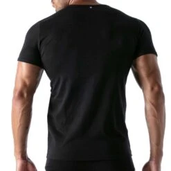 T-Shirt French Coton Noir 5 T-Shirt French Coton Noir -Boutique De Sous-vêtements t shirt french coton noir tof paris 2