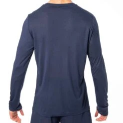 T-Shirt Manches Longues Cocooning Bleu Marine 7 T-Shirt Manches Longues Cocooning Bleu Marine -Boutique De Sous-vêtements t shirt manches longues cocooning bleu marine hom 2