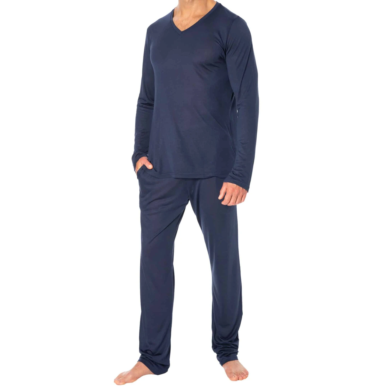 T-Shirt Manches Longues Cocooning Bleu Marine 5 T-Shirt Manches Longues Cocooning Bleu Marine – Image 5