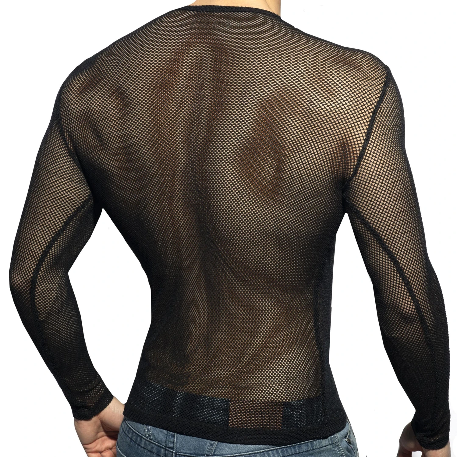 T-Shirt Manches Longues Mesh Noir 2 T-Shirt Manches Longues Mesh Noir – Image 2