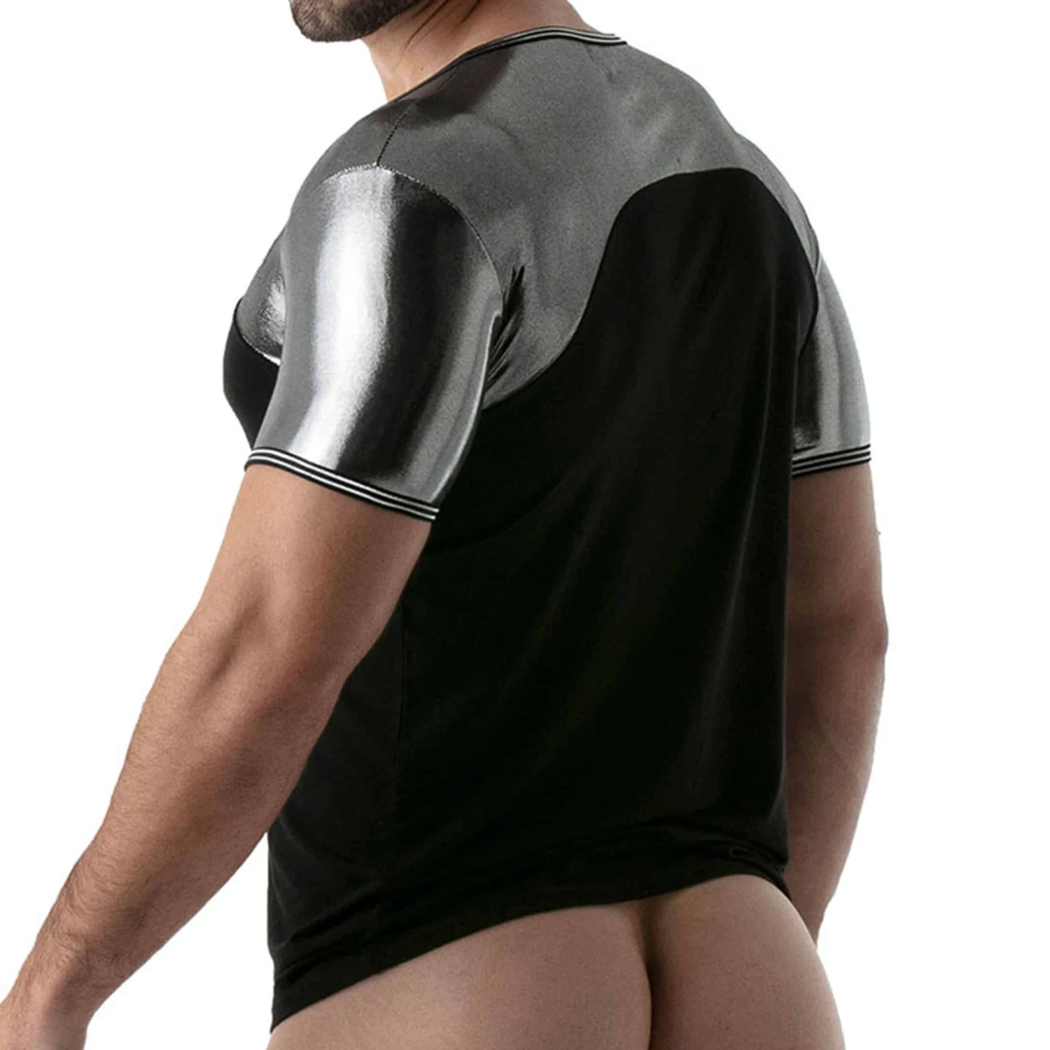 T-Shirt Métal Noir - Argent 2 T-Shirt Métal Noir - Argent – Image 2