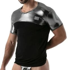 T-Shirt Métal Noir - Argent