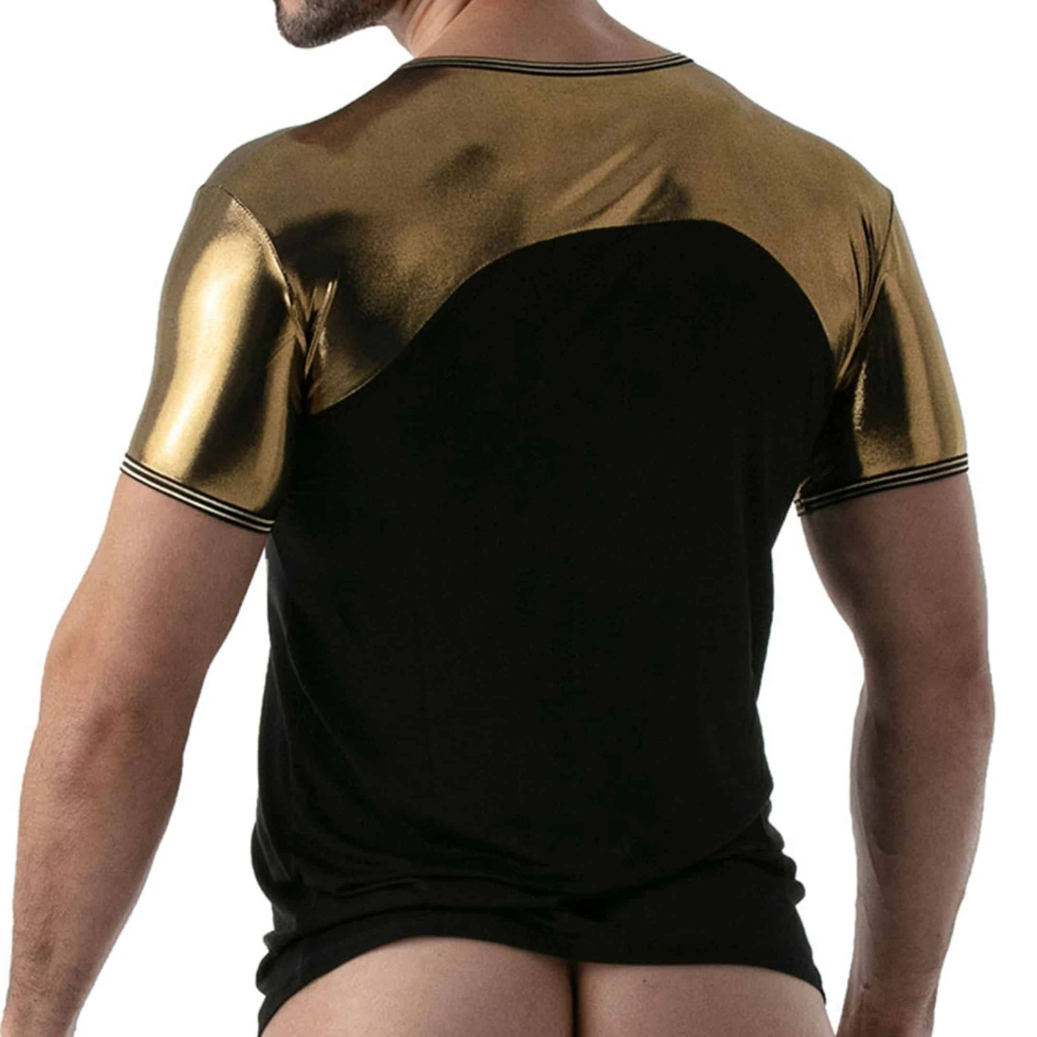 T-Shirt Métal Noir - Or 2 T-Shirt Métal Noir - Or – Image 2