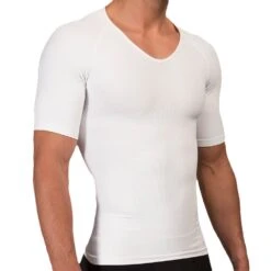 T-Shirt Seamless Compression Blanc