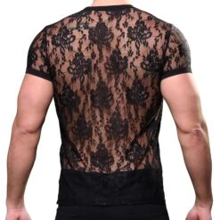 T-Shirt Unleashed Dentelle Noir -Boutique De Sous-vêtements t shirt unleashed dentelle noir andrew christian 2