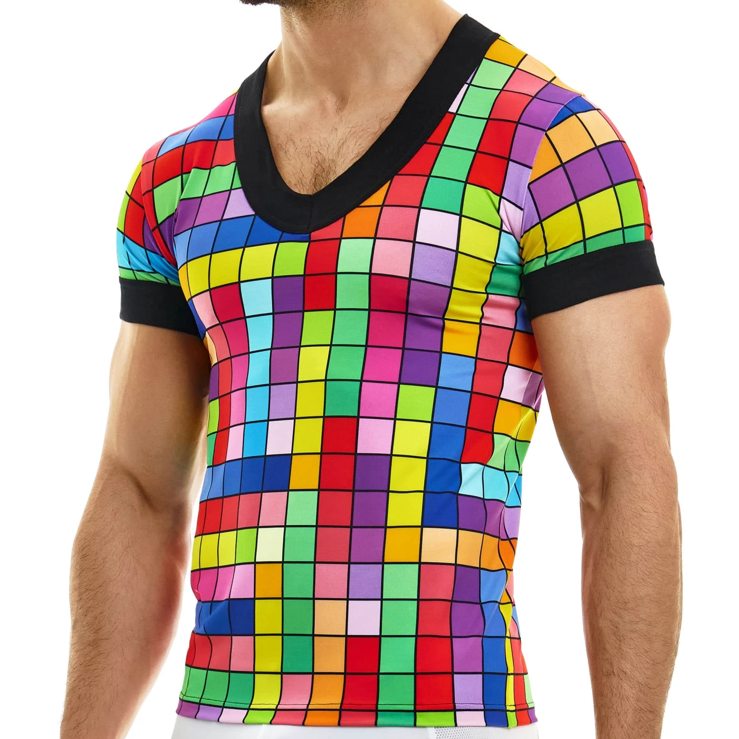 T-Shirt V Inclusive Multicolore 1 T-Shirt V Inclusive Multicolore