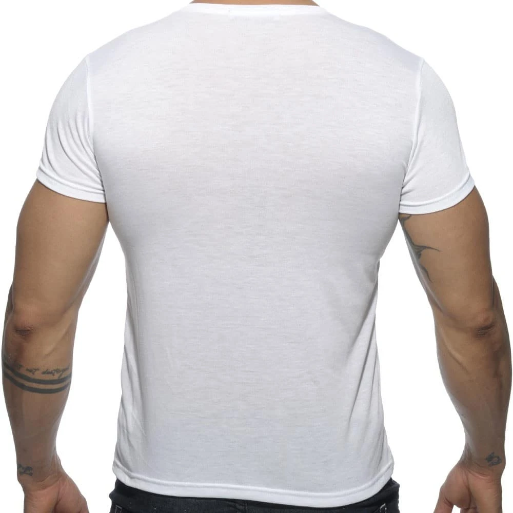 T-Shirt V-Neck Basic Blanc 1 T-Shirt V-Neck Basic Blanc