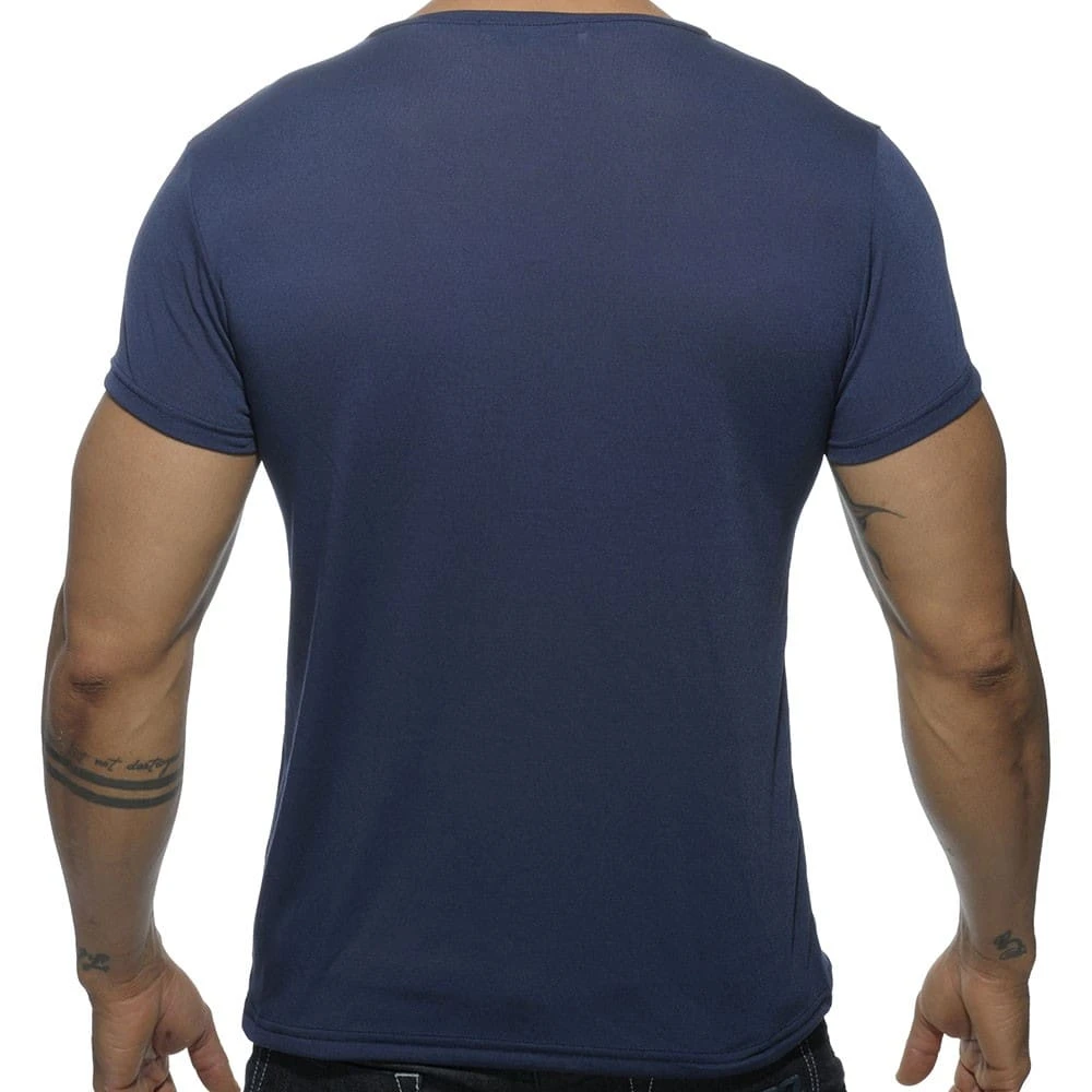 T-Shirt V-Neck Basic Marine 1 T-Shirt V-Neck Basic Marine